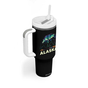 Alaska Tumbler With Handle Alaskan Night Sky Northern Lights Aurora Bear TS10 Print Your Wear