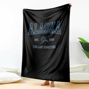 Alaska Throw Blanket Vintage Sports Design The Last Frontier Souvenirs TS10 Print Your Wear