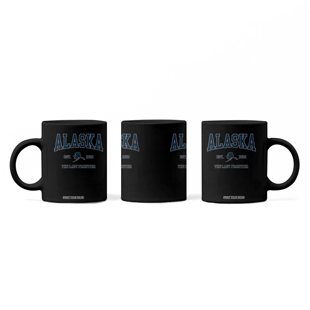 Alaska Coffee Mug Vintage Sports Design The Last Frontier Souvenirs TS10 Print Your Wear