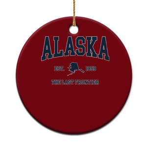 Alaska Ceramic Ornament Vintage Sports Design The Last Frontier Souvenirs TS10 1pc Red Print Your Wear