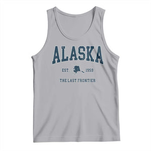 Alaska Tank Top Vintage Sports Design The Last Frontier Souvenirs TS10 Athletic Heather Print Your Wear