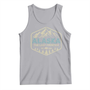 Vintage Alaska The Last Frontier Tank Top Retro Alaskan Bear Mountain Souvenir TS10 Athletic Heather Print Your Wear