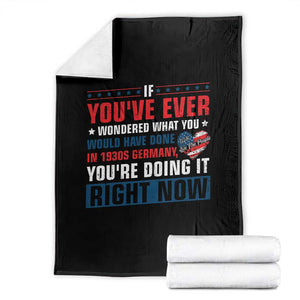 Anti Fascist Throw Blanket Political Activism Human Rights TS10 Black Print Your Wear