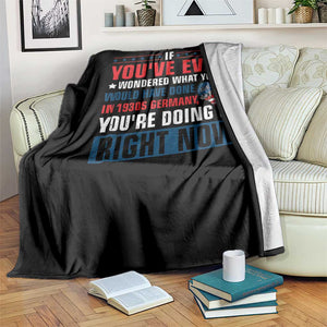 Anti Fascist Throw Blanket Political Activism Human Rights TS10 Print Your Wear