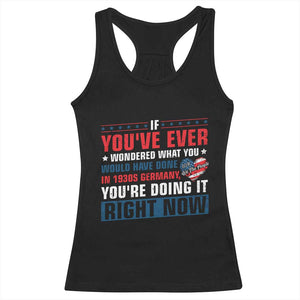 Anti Fascist Racerback Tank Top Political Activism Human Rights TS10 Black Print Your Wear