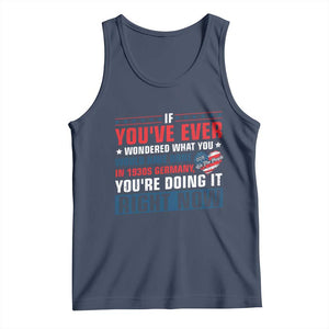 Anti Fascist Tank Top Political Activism Human Rights TS10 Navy Print Your Wear