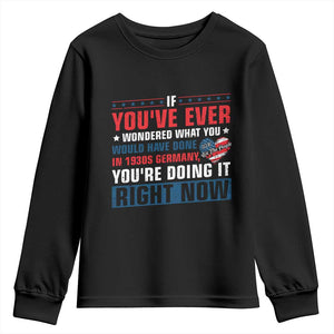 Anti Fascist Youth Sweatshirt Political Activism Human Rights TS10 Black Print Your Wear