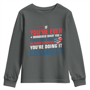 Anti Fascist Youth Sweatshirt Political Activism Human Rights TS10 Dark Heather Print Your Wear