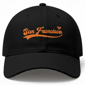 San Francisco Baseball Cap SF Varsity California Script Vintage Sports Jersey Style TS10 Print Your Wear