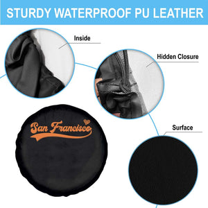 San Francisco Spare Tire Cover SF Varsity California Script Vintage Sports Jersey Style TS10 Print Your Wear
