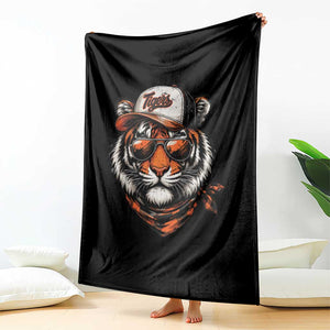 Tiger Mascot Throw Blanket Vintage Sports Name TS10 Print Your Wear