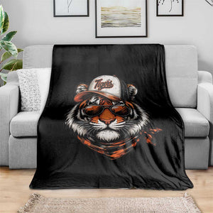 Tiger Mascot Throw Blanket Vintage Sports Name TS10 Print Your Wear