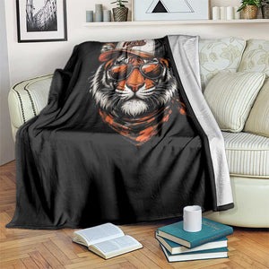 Tiger Mascot Throw Blanket Vintage Sports Name TS10 Print Your Wear