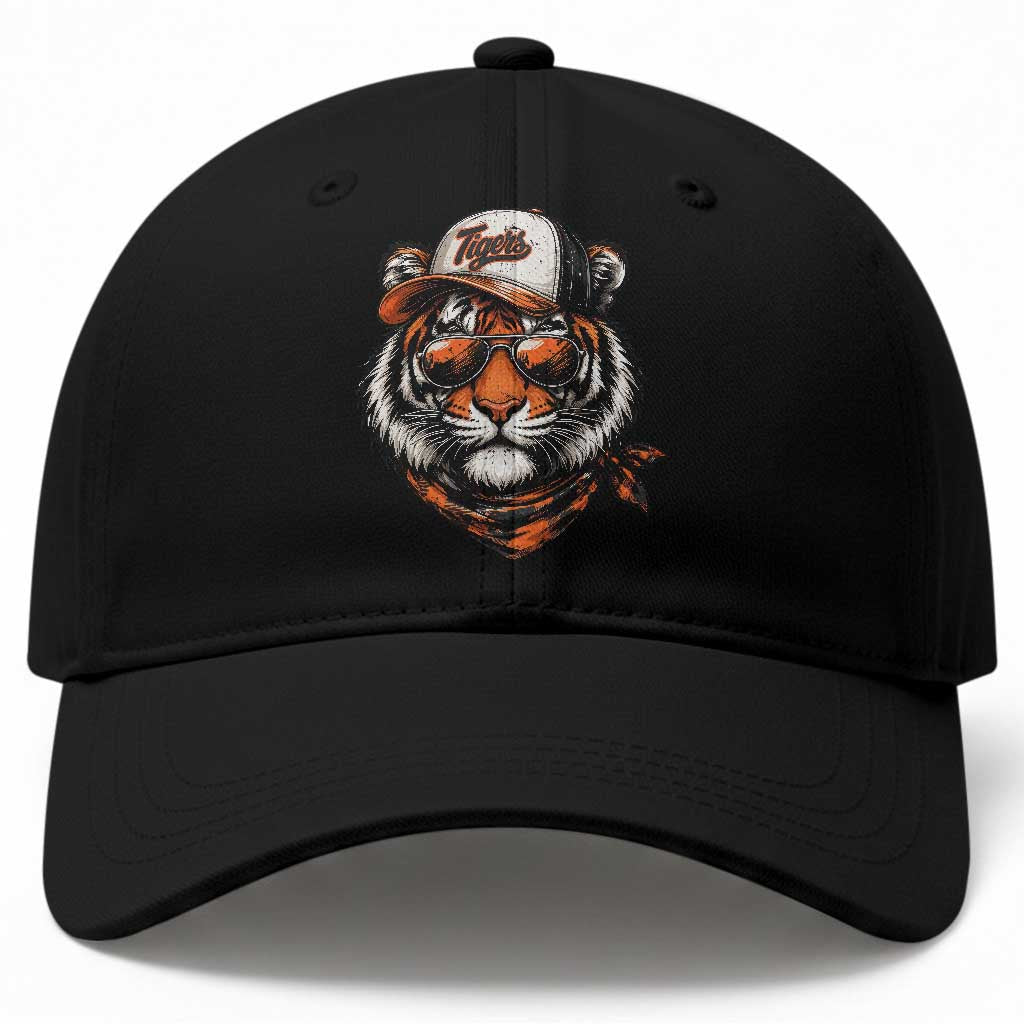 Tiger Mascot Baseball Cap Vintage Sports Name TS10 Print Your Wear