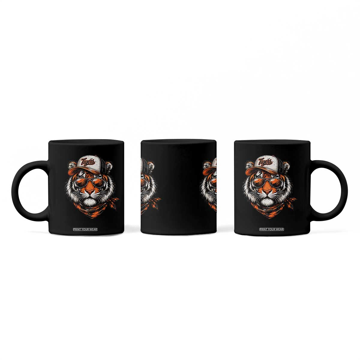 Tiger Mascot Coffee Mug Vintage Sports Name TS10 Print Your Wear