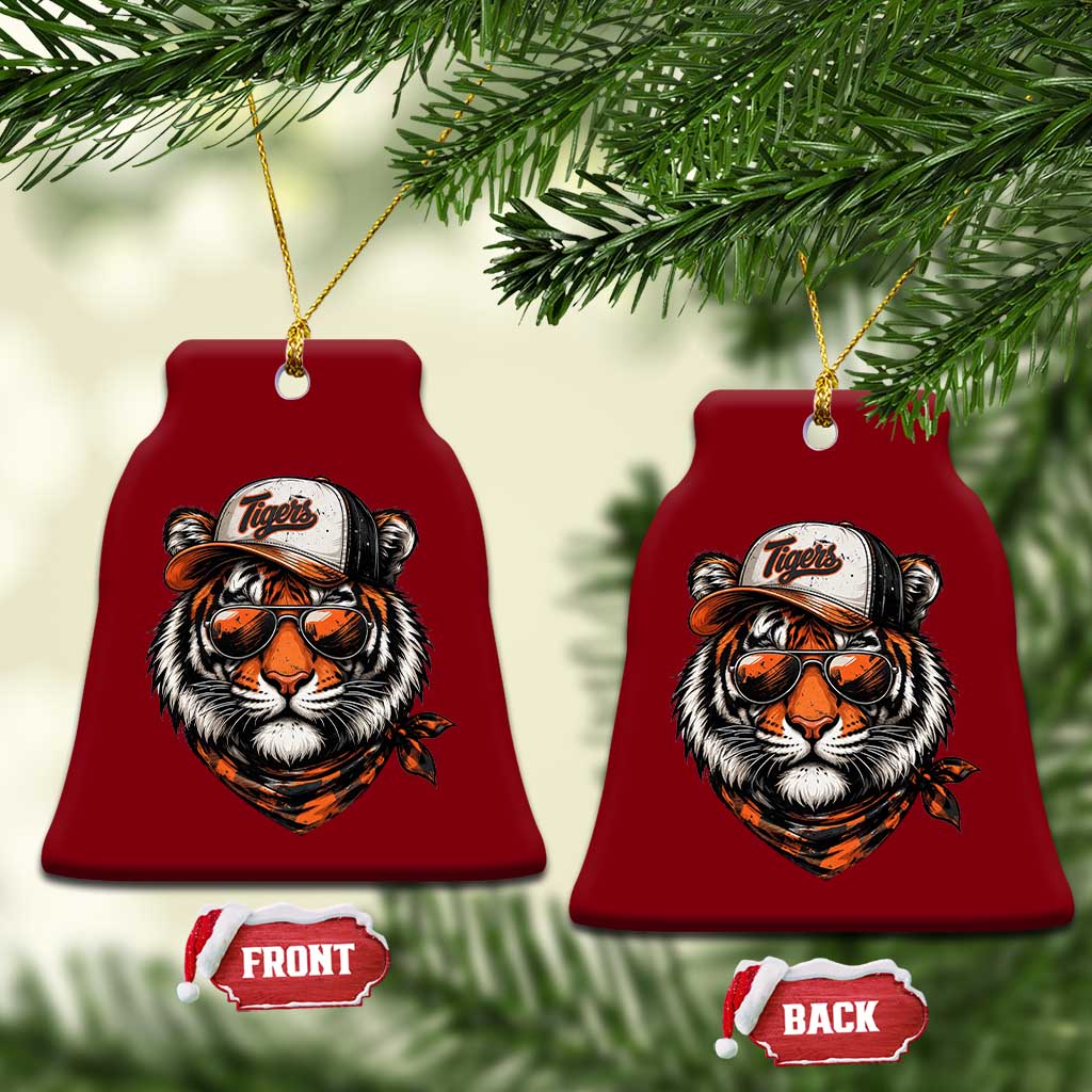 Tiger Mascot Ceramic Ornament Vintage Sports Name TS10 Print Your Wear