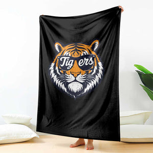 Tiger Face Throw Blanket Vintage Sports Name TS10 Print Your Wear