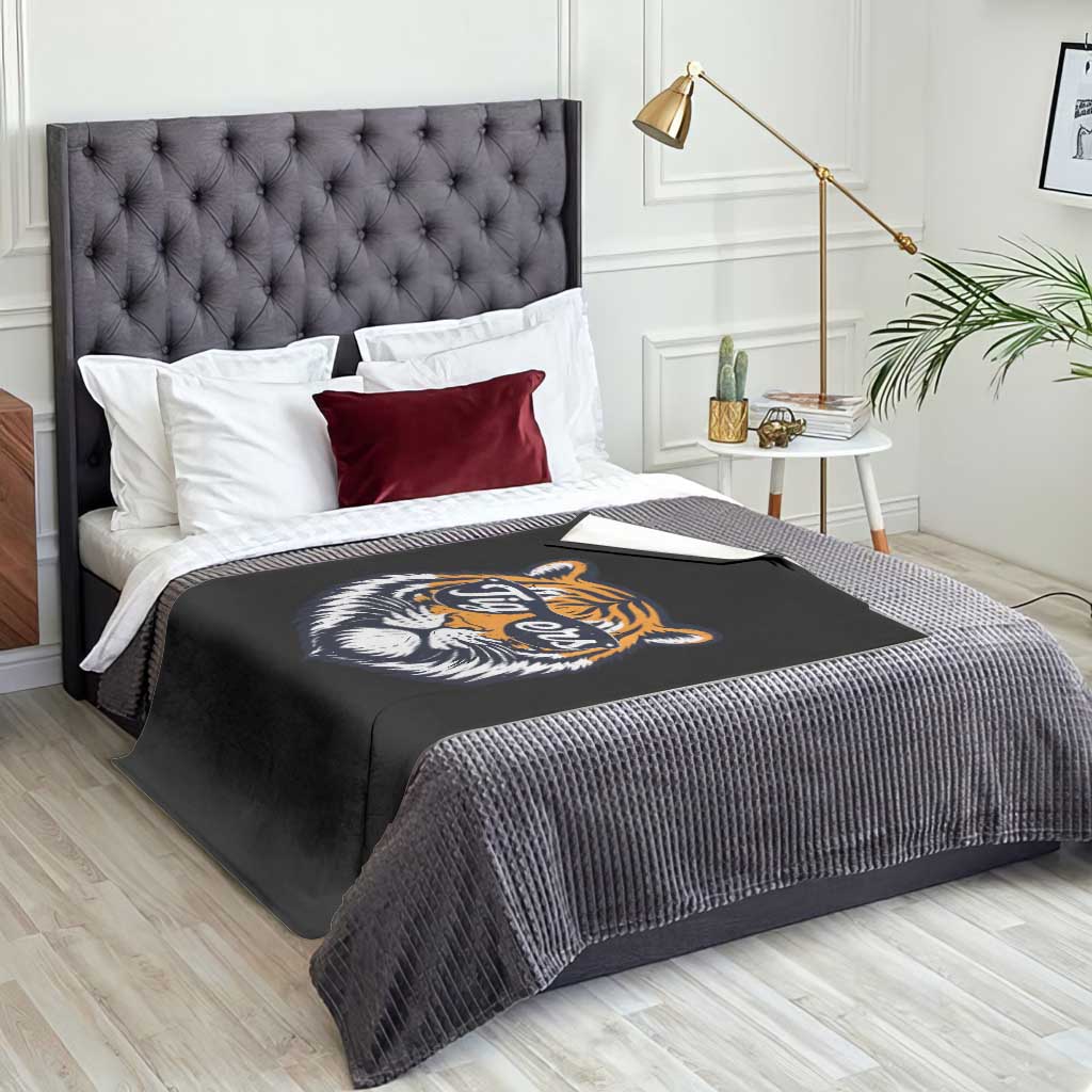 Tiger Face Throw Blanket Vintage Sports Name TS10 Print Your Wear