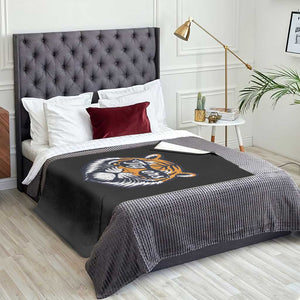 Tiger Face Throw Blanket Vintage Sports Name TS10 Print Your Wear