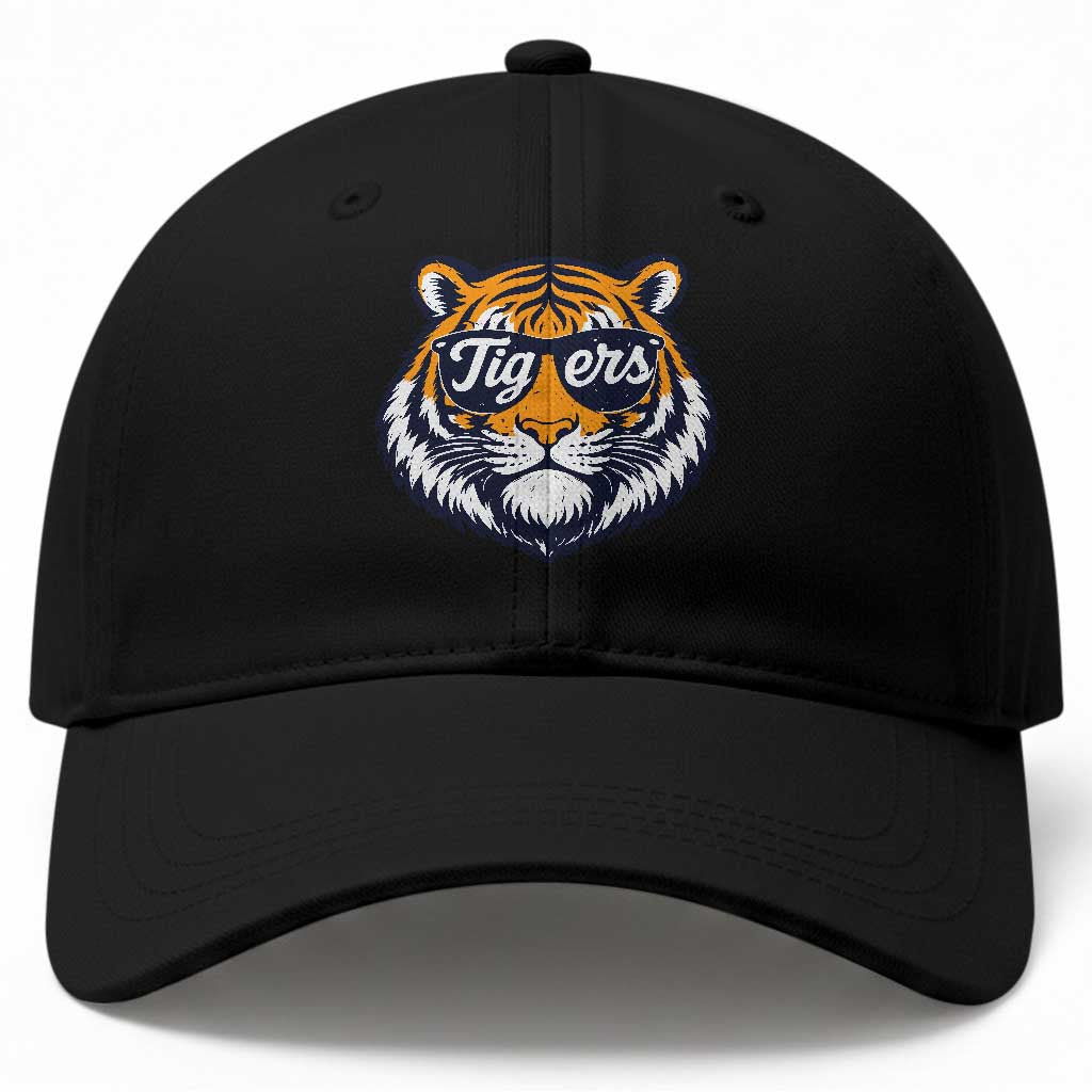 Tiger Face Baseball Cap Vintage Sports Name TS10 Print Your Wear