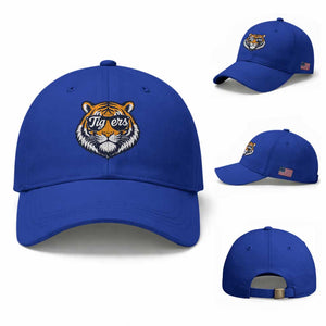 Tiger Face Baseball Cap Vintage Sports Name TS10 Baseball Cap Universal Fit Royal Blue Print Your Wear
