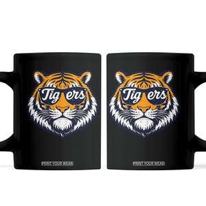 Tiger Face Coffee Mug Vintage Sports Name TS10 Black Print Your Wear