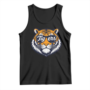 Tiger Face Tank Top Vintage Sports Name TS10 Black Print Your Wear