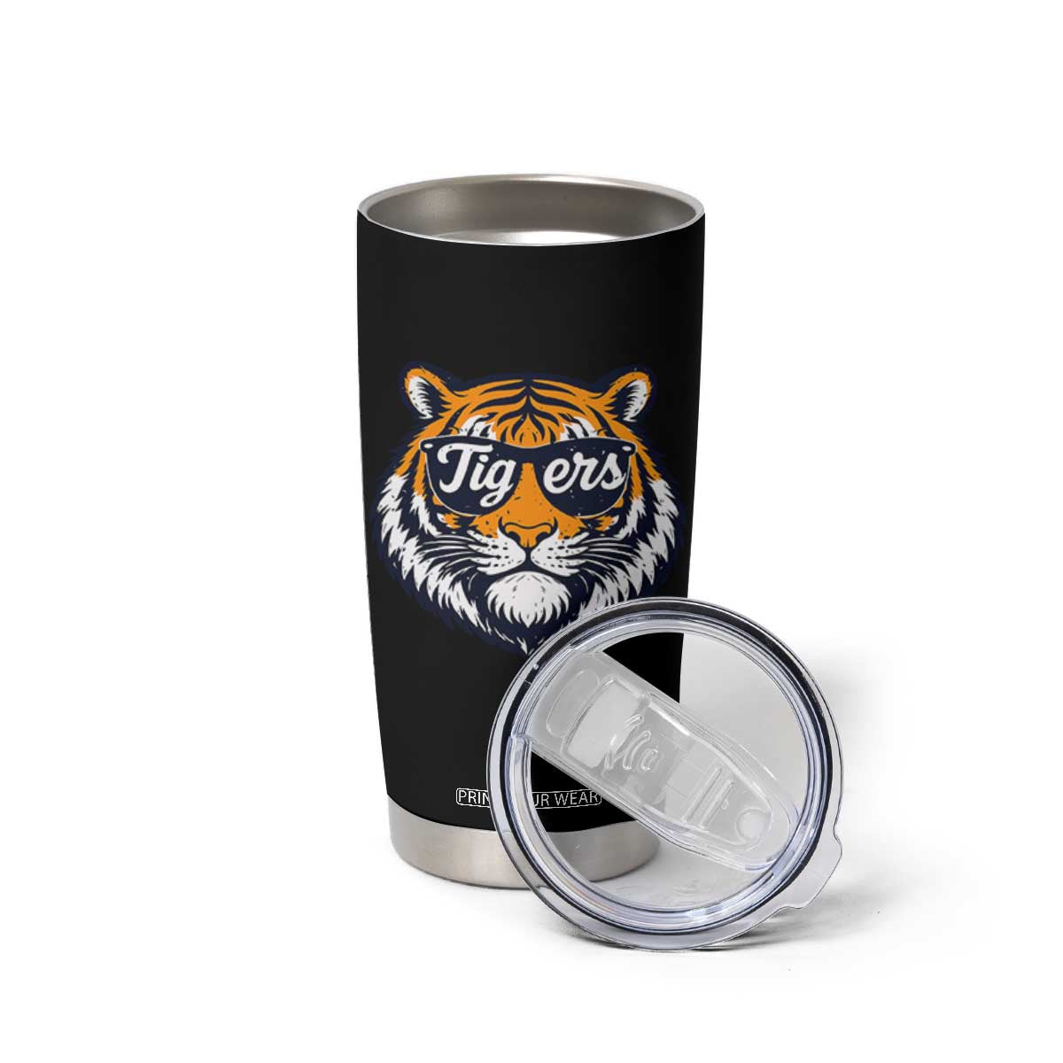 Tiger Face Tumbler Cup Vintage Sports Name TS10 Print Your Wear