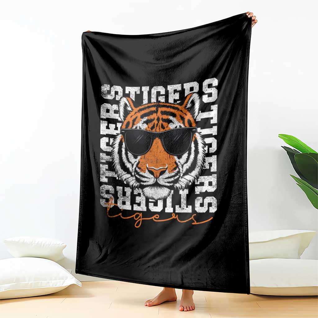 Vintage Tigers Throw Blanket Vintage Sports Inspirational Athletic Name TS10 Print Your Wear