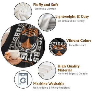 Vintage Tigers Throw Blanket Vintage Sports Inspirational Athletic Name TS10 Print Your Wear