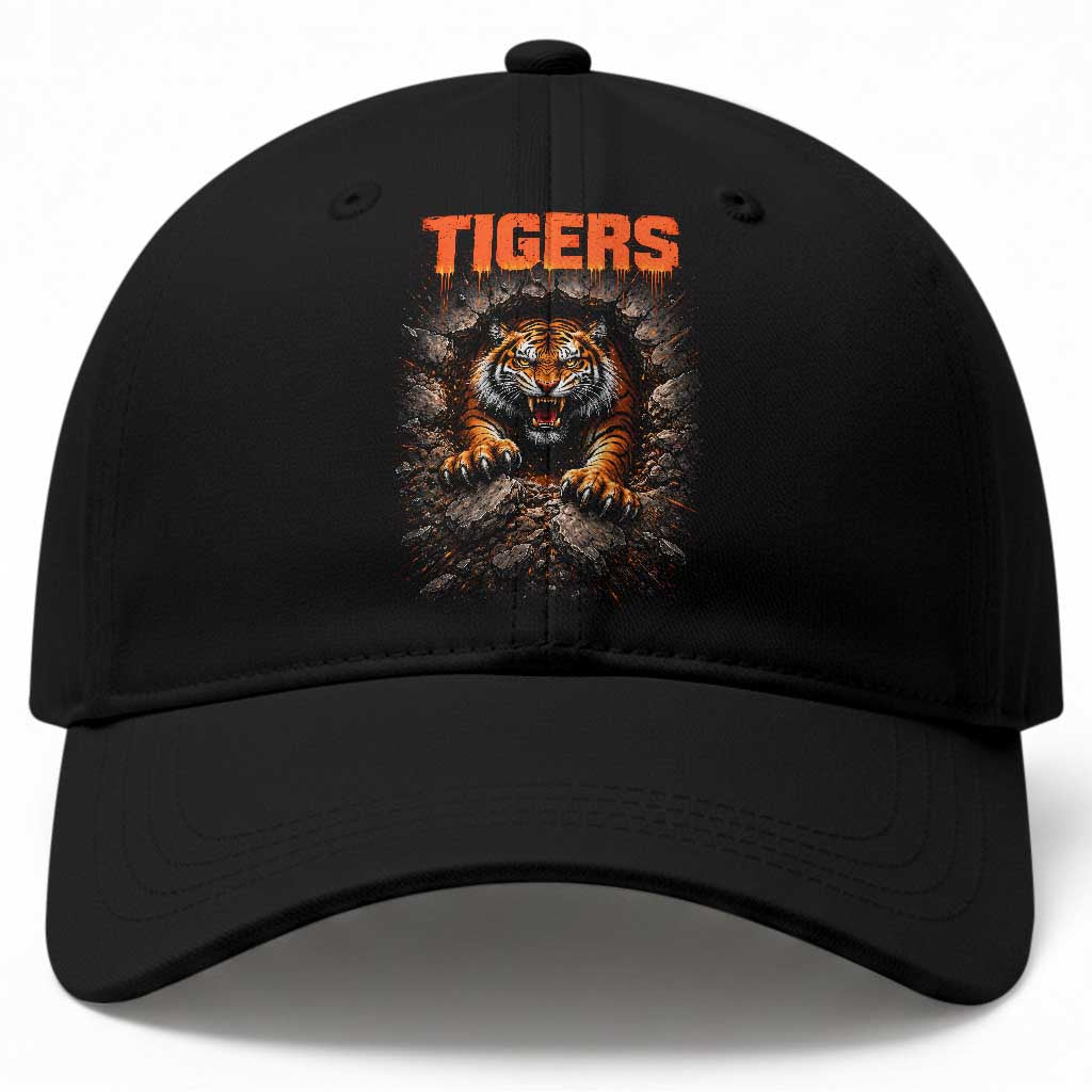 Tiger Sports Name Baseball Cap Vintage Distressed Baseball Fans TS10 Print Your Wear