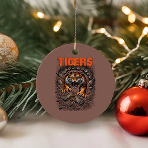 Tiger Sports Name Ceramic Ornament Vintage Distressed Baseball Fans TS10 1pc Mocha Print Your Wear