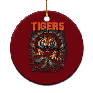 Tiger Sports Name Ceramic Ornament Vintage Distressed Baseball Fans TS10 1pc Red Print Your Wear
