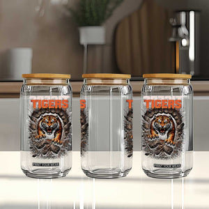 Tiger Sports Name Glass Can Vintage Distressed Baseball Fans TS10 Print Your Wear