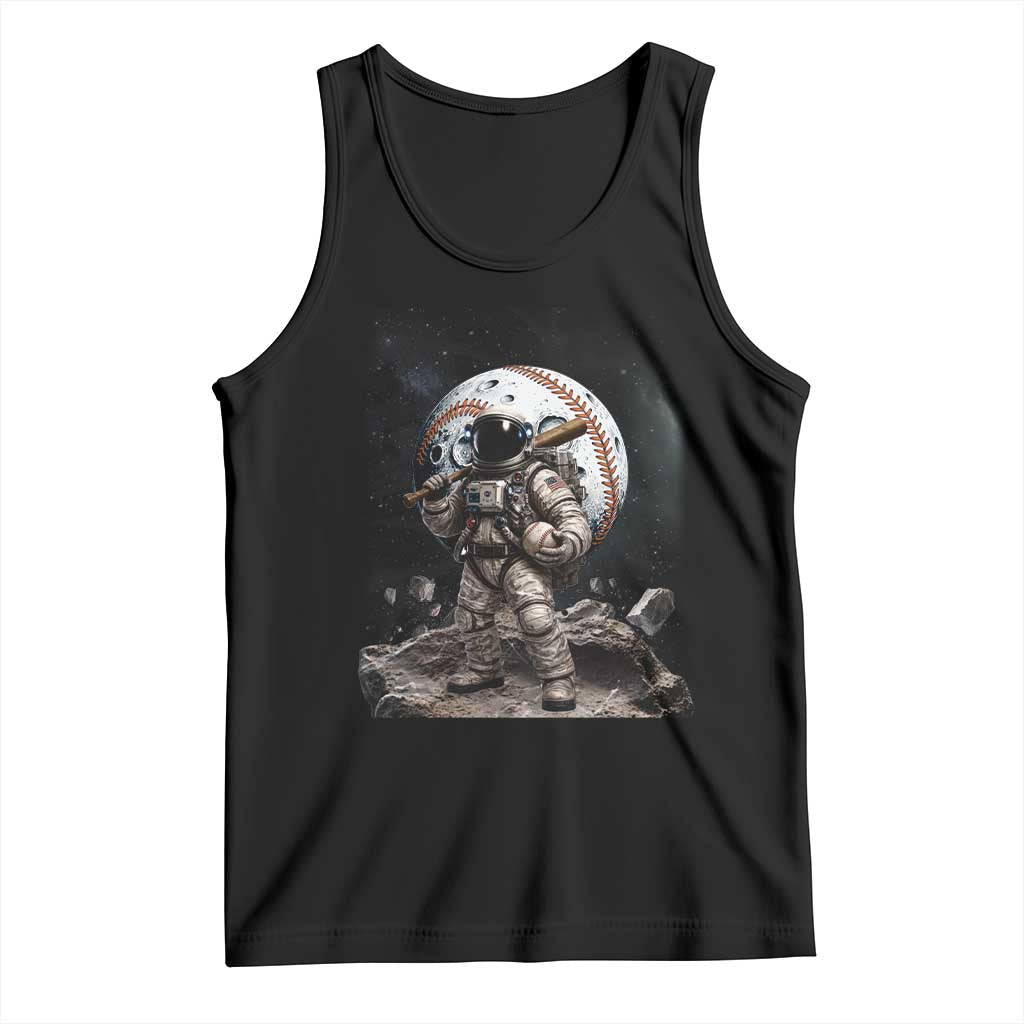 Astronaut Baseball Player Tank Top Distressed Houston Clutch City Sports Fans TS10 Black Print Your Wear