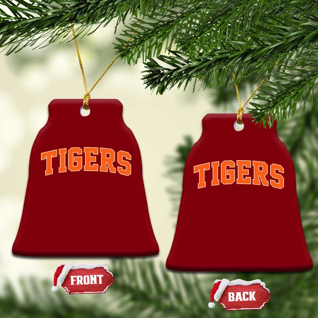 Vintage Tiger Ceramic Ornament Varsity Name Vintage Sports Jersey Style TS10 Print Your Wear
