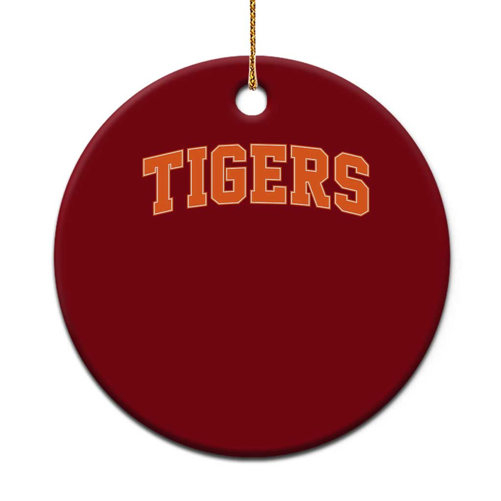 Vintage Tiger Ceramic Ornament Varsity Name Vintage Sports Jersey Style TS10 1pc Red Print Your Wear