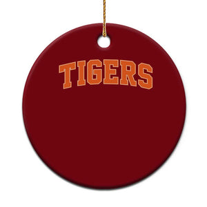 Vintage Tiger Ceramic Ornament Varsity Name Vintage Sports Jersey Style TS10 1pc Red Print Your Wear