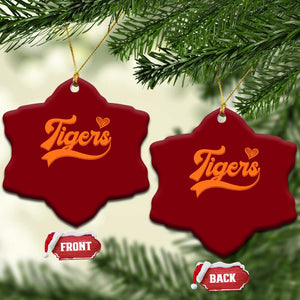 Vintage Tiger Ceramic Ornament Varsity Name Script Vintage Sports Jersey Style TS10 Print Your Wear