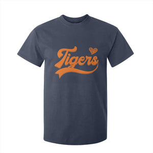 Vintage Tiger T Shirt For Kid Varsity Name Script Vintage Sports Jersey Style TS10 Navy Print Your Wear