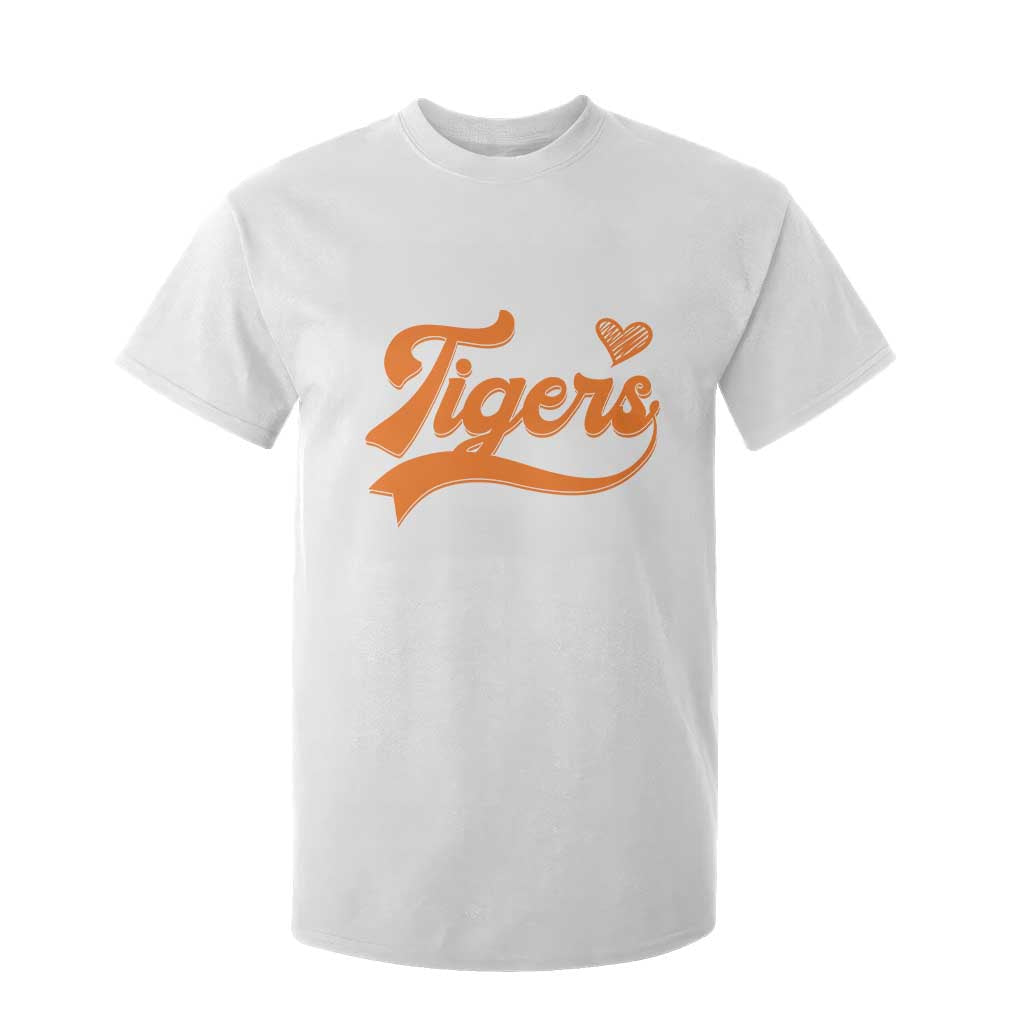 Vintage Tiger T Shirt For Kid Varsity Name Script Vintage Sports Jersey Style TS10 White Print Your Wear