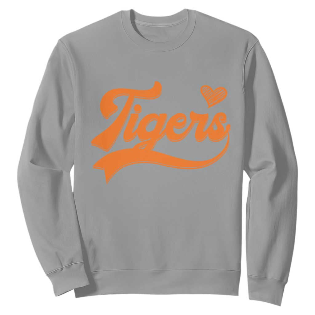 Vintage Tiger Sweatshirt Varsity Name Script Vintage Sports Jersey Style TS10 Sport Gray Print Your Wear