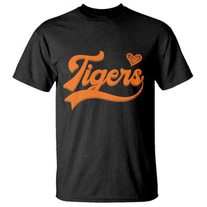 Vintage Tiger T Shirt Varsity Name Script Vintage Sports Jersey Style TS10 Black Print Your Wear