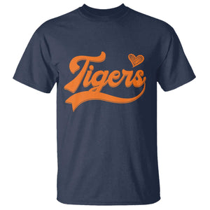 Vintage Tiger T Shirt Varsity Name Script Vintage Sports Jersey Style TS10 Navy Print Your Wear