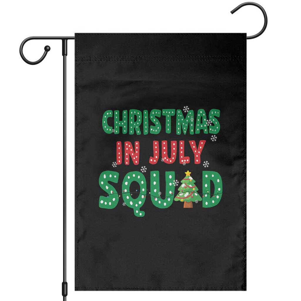 Christmas In July Squad Garden Flag Funny Summer Xmas TS10 Black Print Your Wear