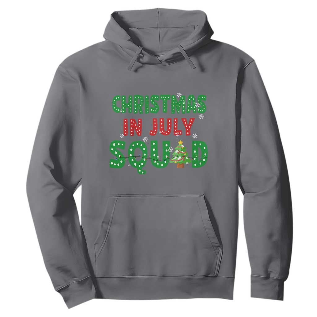 Christmas In July Squad Hoodie Funny Summer Xmas TS10 Charcoal Print Your Wear
