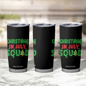 Christmas In July Squad Tumbler Cup Funny Summer Xmas TS10 Print Your Wear