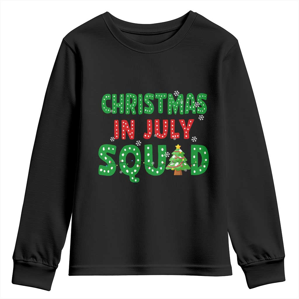 Christmas In July Squad Youth Sweatshirt Funny Summer Xmas TS10 Black Print Your Wear