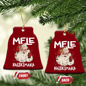 Mele Kalikimaka Ceramic Ornament Hawaii Christmas Party Santa TS10 Print Your Wear