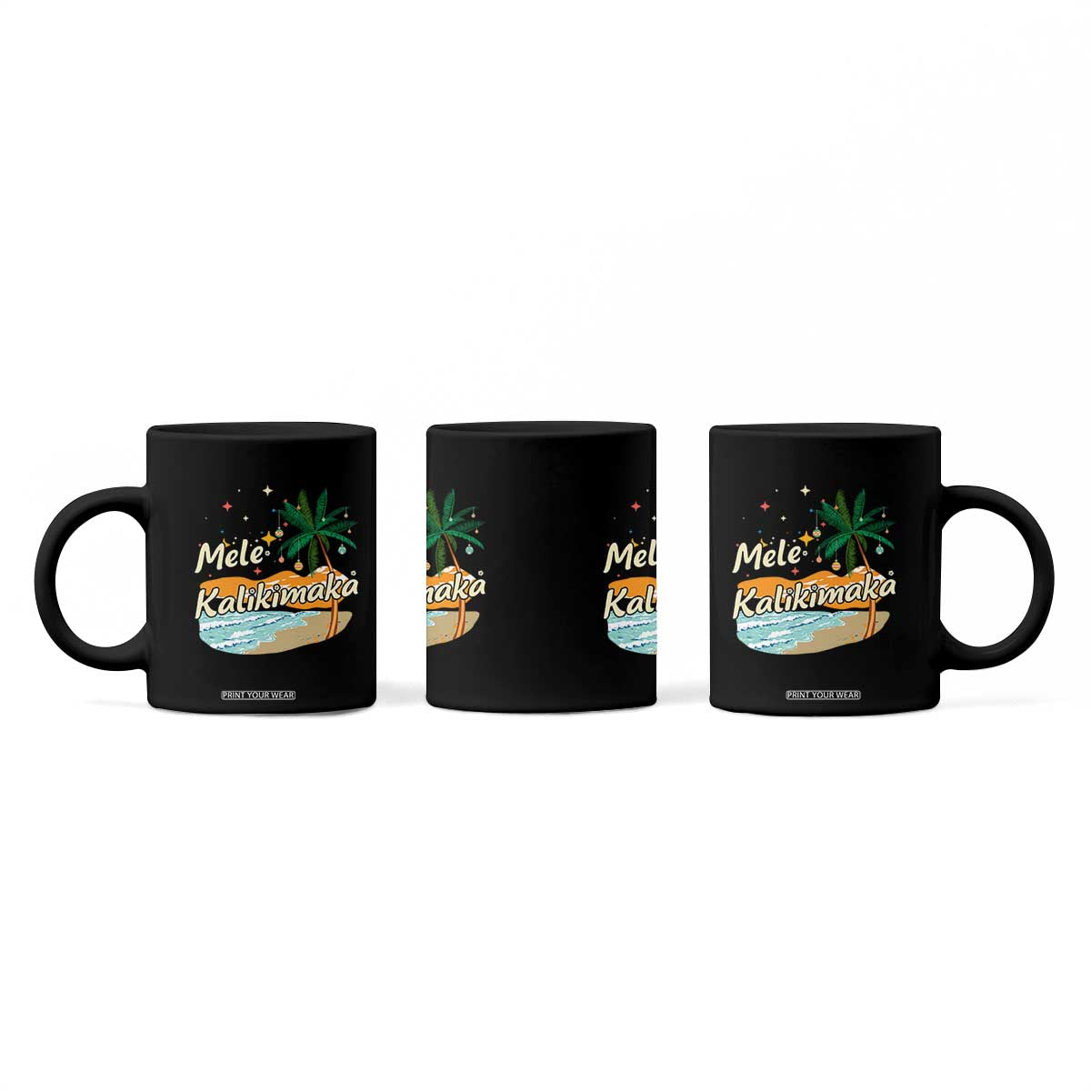 Retro Christmas In July Summer Beach Hawaii Coffee Mug Mele Kalikimaka TS10 Print Your Wear